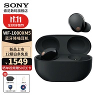索尼（SONY）WF-1000XM5 蓝牙耳机真无线降噪耳机 运动入耳式 新款降噪豆5 1000XM4升级款 蓝牙5.3 黑色 国行