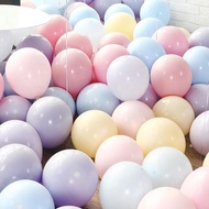 Combo of 10 lovely 10 inch (25cm) macaron colored balloons used to decorate birthday parties and eve