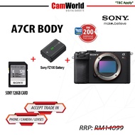 SONY A7CR BODY WITH BATTERY & CARD (SONY MALAYSIA) (MGP)