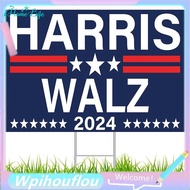 [HoME&life] 2024  Waltz Yard Sign Election for Democracy Kamala   Walz for  Sign Outdoor Lawn Sign