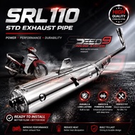 STANDARD EXHAUST (CHROME) WITH COVER SRL110 SRL110Z LAGENDA EKZOS EXZOS LAGENDA110 STD