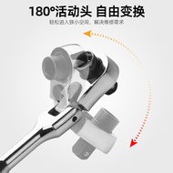 Hemmon Mini Movable Head Quick Ratchet Wrench Small Flying Socket Bit Handle Double-Headed Two-Way A