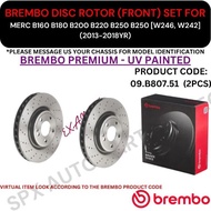 BREMBO GENUINE DISC BRAKE ROTOR (FRONT, REAR) FOR MERC B160 B180 B200 B220 B250 [W246] (320MM, 295MM