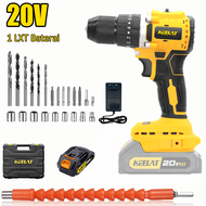 KEELAT KCD007 Mesin Bor Elektrik Baterai Brushless 80N.M Bor listrik Drill Cordless Impact Drill Ele