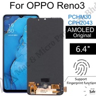 Oppo Reno3 / Oppo  A91 Fullset LCD Original Quality Touch Screen Digitizer Replacement LCD ( Ready S