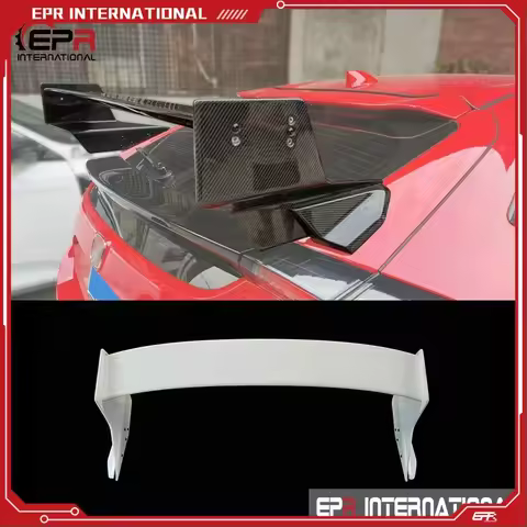 Type M Rear Wing For 17 Onwards Civic Type R FK8 Fiber Glass Rear Spoiler