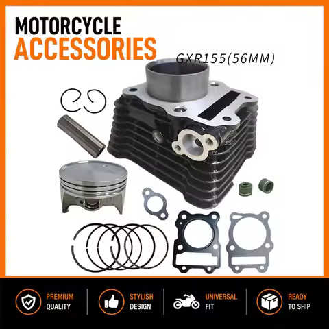 56MM Motorcycle Engine Cylinder and Piston Suitable for Suzuki GXR155 Gixxer 155 GSX150 Cylinder Kit