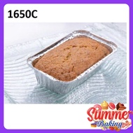 5sets Rectangle Aluminium Foil Container w/ Plastic Cover 1650C (20.4x11cm)