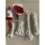 Kite flying reel with handle, kite flying parachute string