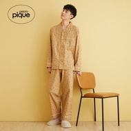 Gelato Pique Autumn-Winter Men's Pajama Pants - Bear Print Cotton Elastic Trousers