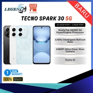 Tecno Spark 30 5G (6GB+128GB) Original Smartphone | 108MP Camera | Tecno AI | IP54