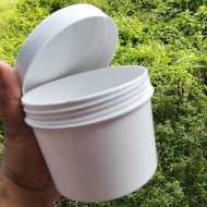 [12 PCS] 500 GRAM WHITE SCRUB POT | HB POT 500gr GLOSSY WHITE