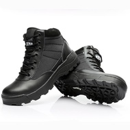 GTR TOP★SWAT Tactical Boots รองเท้าจู่โจมทะเลทรายกลางแจ้งรองเท้าบู๊ตกันลื่นทหารตำรวจ 1205