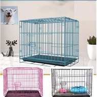 Dog Cage with Poop Tray Heavy Duty Pet Collapsible Cage Foldable Pet Cage size Xl