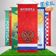 Flag Long Hanging Flag Dutch Portugal Team Flag Bar Fan Decoration Flag Hanging Flag Brazil World Cu