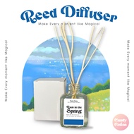 New!! ก้านไม้หอม กลิ่น Rain in the Spring time (30 ml.) น้ำหอมปรับอากาศ Reed Diffuser ฟรี! ก้านไม้งา กลิ่นของฝนตก Rain+box One