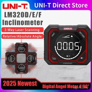 UNI-T LM320F/E/D InklinoMeter Digital Meter Sudut Laser Ketepatan Tinggi 4x90 °   Inklinometer Magne