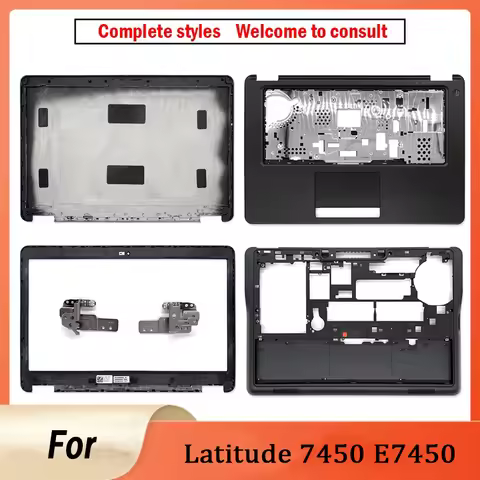 New For Latitude 7450 E7450 Laptop Shell LCD Top Cover Back Cover Front Bezel Hinges Palmrest Upper 