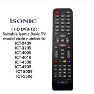 isonic Smart Android TV Remote Control VW DVB-T2 / HD DVB-T2 – Easy Plug & Play Use