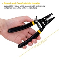 7Inch Wire Stripper 10-22AWG Cutting and Crimping Device Multi-Functional manual Tool