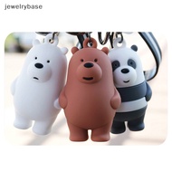 [jewelrybase] we bare bears keyrings ice bear key chain lanyard bag pendants ornaments collect Boutique