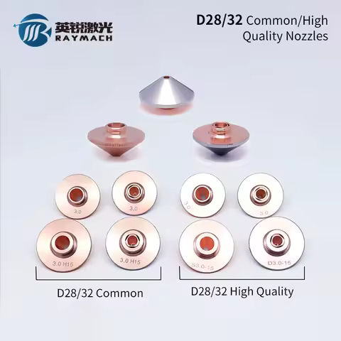 Raymach Laser Nozzle For Precitec Laser Head WSX Single Layer 1.2mm Overspeed 1.4E Double Chroming D
