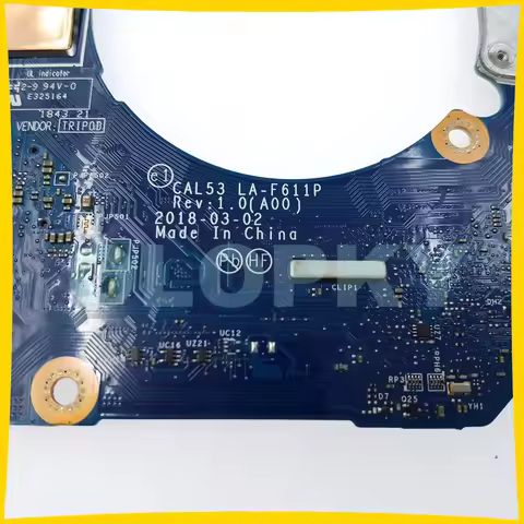 CN-09NPNP CAL53 LA-F611P For Dell G3 3579 3779 Laptop Motherboard With i5-8300H i7-8750H CPU GTX 105
