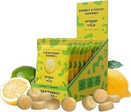 Proper Wild Vegan Energy Gummies with L-Theanine & Organic Caffeine, Clean Energy & Focus, Plant-Bas