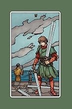 Five of Swords - Tarot Card Notebook - Card No.59 (Color Ed.): A5 Ruled Lined Tarot Journal Diary Sk