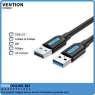 VENTION USB3.0 A Male To A Male Cable 2A 5Gbps 2M High Speed Fast Transmission USB Extension Cable