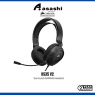 CORSAIR HS35 V2 Surround Headset (Carbon) Gaming Headset [Dolby 7.1 Surround Sound/Lightweight/ICUE]