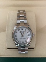 勞力士 Datejust 31 mm 白色羅馬數字