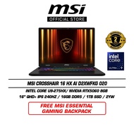 MSI Crosshair 16 HX AI D2XWFKG 020 (16" QHD+ IPS 240Hz/U9-275HX/16GB DDR5/1TB SSD/RTX5060/Win11/2Y)