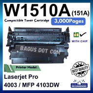Compatible to HP 151A W1510A W1510X 151X 4003dw Laserjet Pro M4003 M4003dn M4003dw MFP 4103fdn 4103f