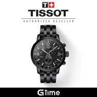 [Official Tissot Warranty] Tissot T114.417.33.057.00 Men's PRC 200 Chronograph Steel Strap Watch T1144173305700