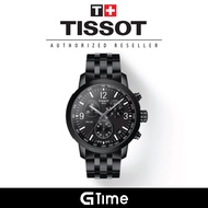 [Official Tissot Warranty] Tissot T114.417.33.057.00 Men's PRC 200 Chronograph Steel Strap Watch T11