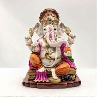 Multicolour Resin Lord Ganesha Figurine ( 5 Inches, Pack of 1 ) ml67 st818