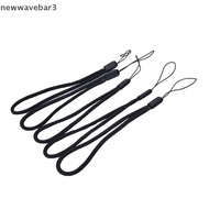 [neve-t] 5x Bla Nylon Wrist Strap Lanyard for Camera Cell Phone iPod USB mp3 mp4 [New]