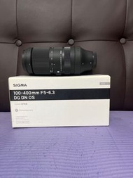 Fujifilm Mount 完美無瑕 全套有盒  Sigma 100-400 100-400mm DG DN OS Fujifilm FX XF Mount