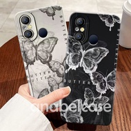 Softcase ITEL A49/A58/A58 PRO NEWEST Aesthetic Couple Butterfly Motif - Latest Case - Case hp -Itel 