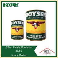 BOYSEN Silver Aluminum Paint B-75 Gallon ✙✷ ♙