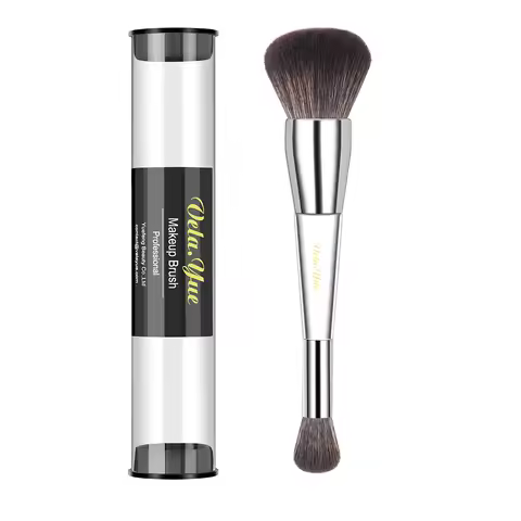 Vela.Yue Dual Ended Foundation Concealer Makeup Brush Liquid Cream and Powder Complexion Perfector f