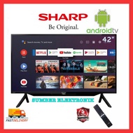 SHARP TV LED 42 INCH SMART ANDROID TV 42BG1iDIGITAL TV YOUTUBE