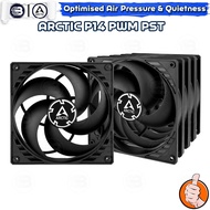 [CoolBlasterThai] ARCTIC P14 PWM PST BLACK (140 mm.) X5 Value Pack PC Fan Case ประกัน 6 ปี a White-B
