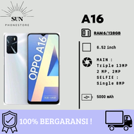 OPPO A16 RAM 6/128GB FULLSET GARANSI 1THN!