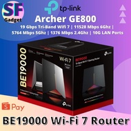 TP-Link Archer GE800 BE19000 Gaming Router 19 Gbps Tri-Band Wifi 7 | 11528 Mbps 6Ghz |  5764 Mbps 5G