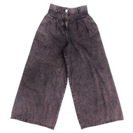 近全新 Chanel Coco Mark 34碼黑色棉質寬褲 1485 [二手] CHANEL