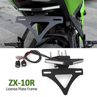 For KAWASAKI Ninja ZX10RR ZX10R Motorcycle LED Light Tail Tidy License Plate Holder ZX 10R 10RR ZX-1