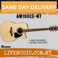 Ibanez AW100CE-NT Acoustic Electric Guitar - Natural (AW 100CE / AW100CE )