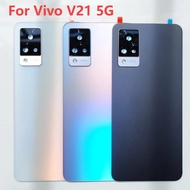 Back Glass Cover For Vivo V21 5G Back Door Replacement Battery Back Cover Case Rear Housing Cover Vi